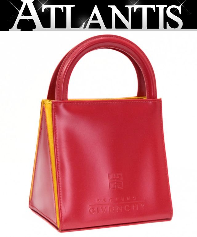 Rakuten - ジバンシィ GIVENCHY ヴィンテージ ミニハンドバッグ PVC 赤 【73290】