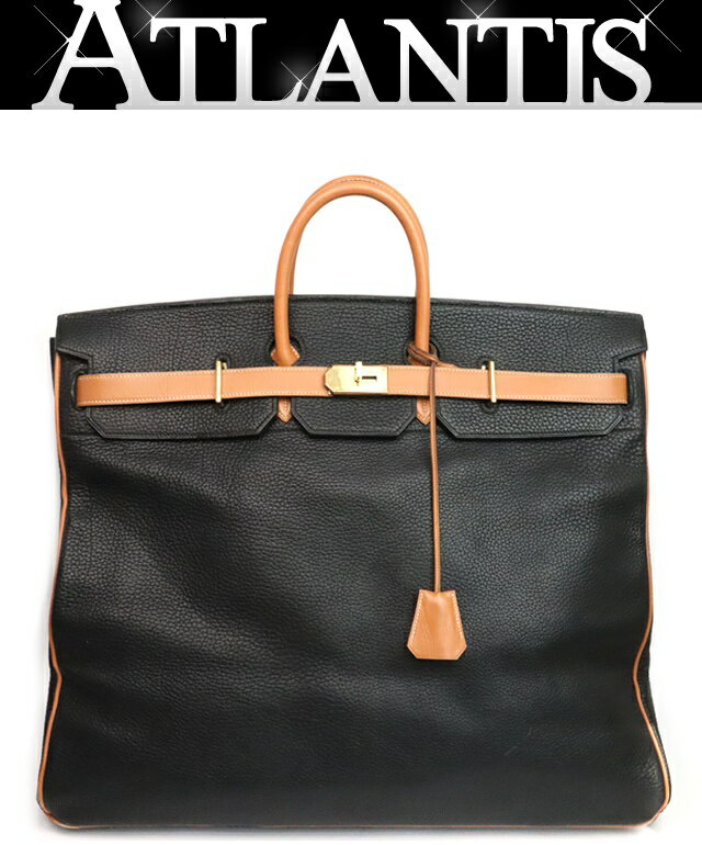 【広尾店】エルメス HERMES ヴィンテージ オータクロア55 ハンドバッグ アルデンヌ×カーフ 〇O刻印（1985年） 【18462】