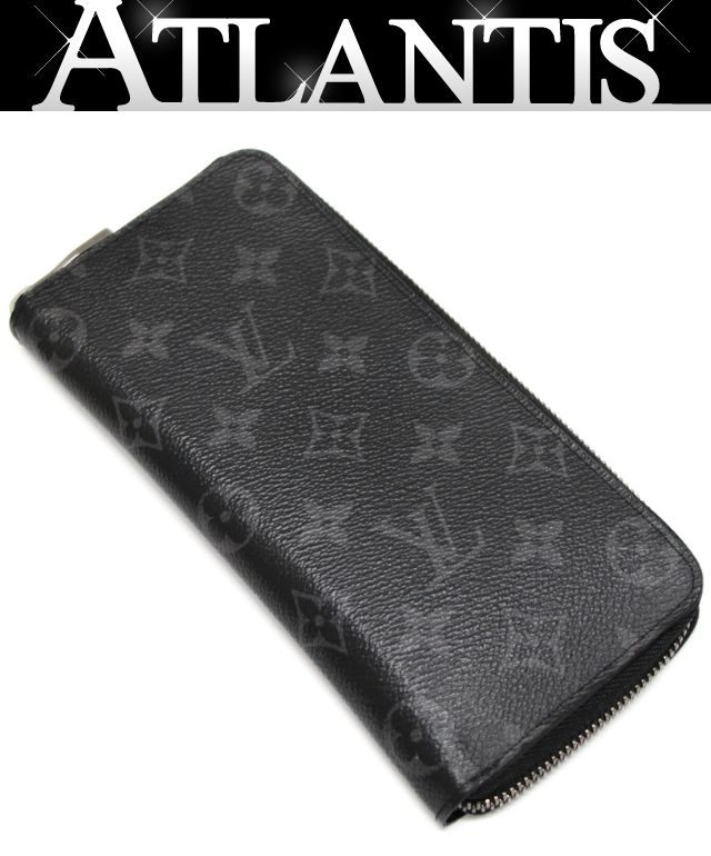 C, L, R, W - ルイヴィトン Louis Vuitton ジッピーウォレット ヴェルディカル 長財布 エクリプス M62295 【73980】