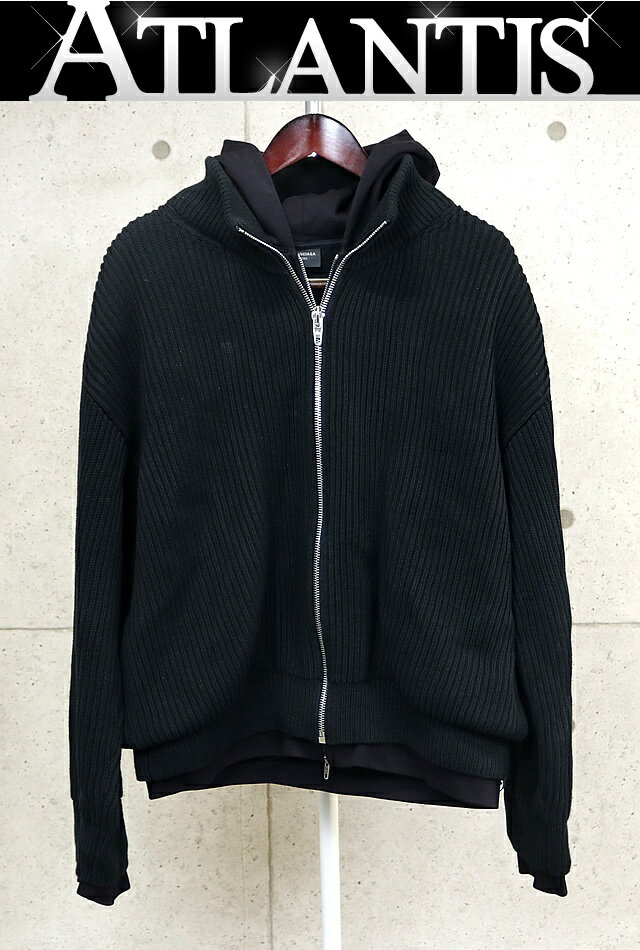 乐天商城 - BALENCIAGA 銀座店 バレンシアガ SALE 2023年 ドライバーズ ニット ダブルジップパーカー メンズ size:1 黒 102262