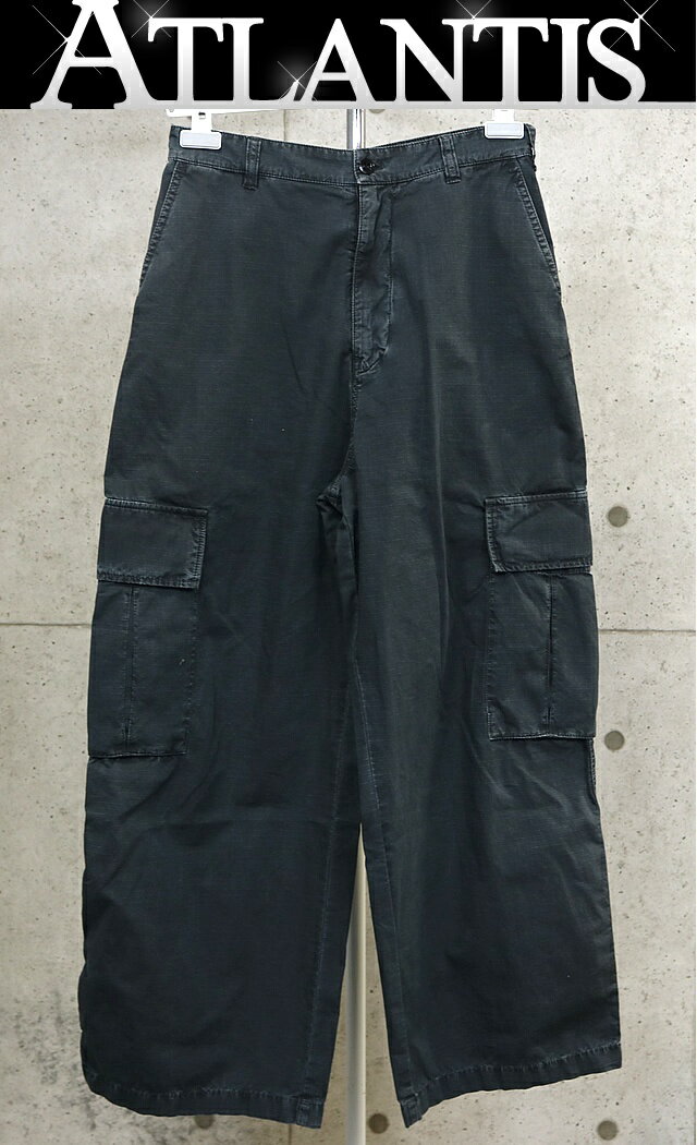 乐天商城 - Acne Studios 銀座店 アクネ ストゥディオス SALE コットン カーゴパンツ メンズ size:44 黒系 102344