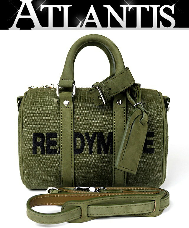 READYMADE 銀座店 レディメイド 新品 OVER NIGHT BAG NANO 2WAYハンドバッグ ユニセックス カーキ 102605