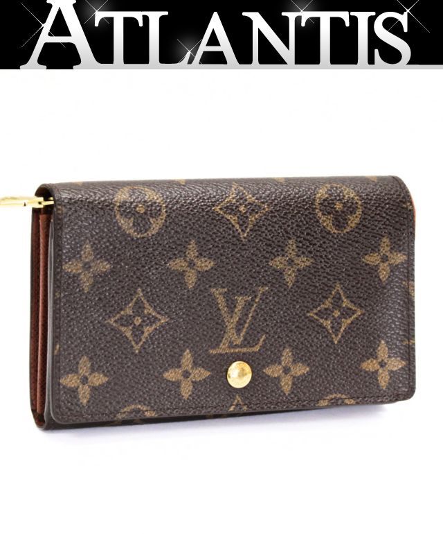 ルイヴィトン Louis Vuitton ポルトモネビエトレゾール 二つ折り財布 モノグラム M61730 【74175】