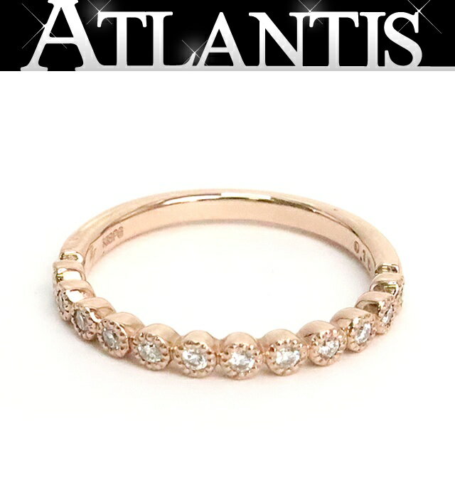 Rakuten - 【広尾店】美品 ポンテヴェキオ Ponte Vecchio ハーフダイヤリング size:12号 K18PG D0.15ct 約2.6g 【18851】