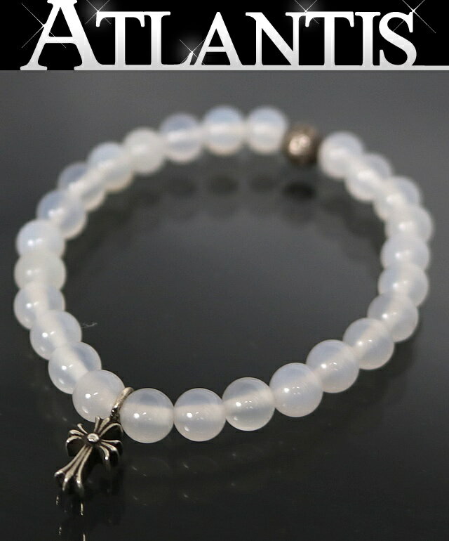 Rakuten - CHROME HEARTS 銀座店 クロムハーツ スタック CHクロス ビーズブレス 6mm メンズ SV925 クリア系 101870