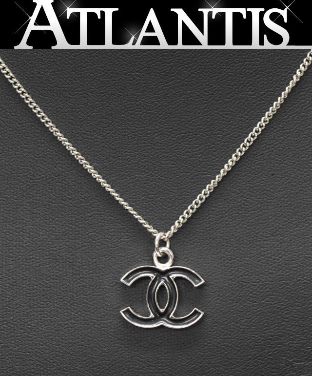 Rakuten - CHANEL シャネル リバーシブルココマーク ネックレス シルバー×黒 04A 【73950】