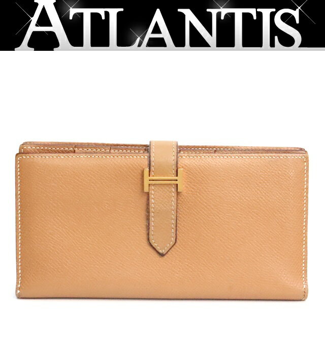Rakuten - 【広尾店】エルメス HERMES ベアンスフレ 長財布 エプソン ナチュラル G金具 □K刻印(2007年製) 【18814】