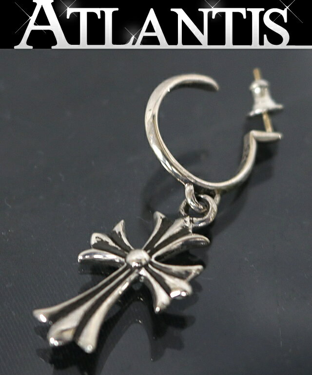 CHROME HEARTS 銀座店 クロムハーツ 新品 タイニー CHクロス フープ ピアス メンズ シルバー SV925 102616