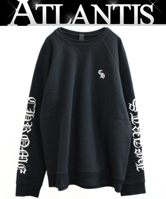 乐天商城 - CHROME HEARTS 新宿店 クロムハーツ SALE 美品 SLO RIDE CHロゴ刺繍 クルーネック スウェット 長袖 メンズ size:XL 黒 30896