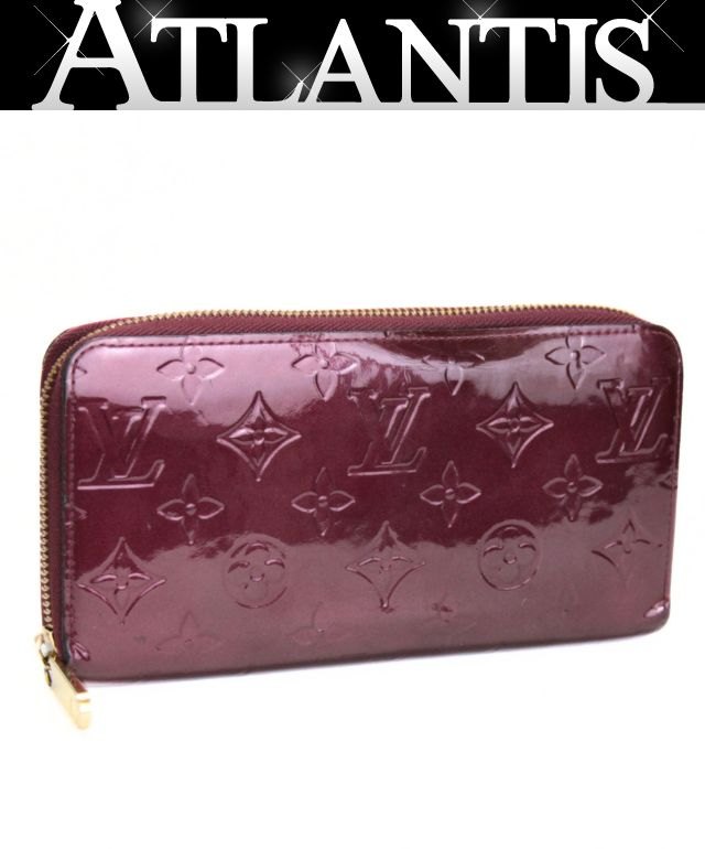 ルイヴィトン Louis Vuitton ジッピーウォレット ラウンドファスナー長財布 モノグラムヴェルニ アマラント M93522 【74349】 ルイヴィトン ジッピーウォレット ヴェルニ アマラント 長財布M93522