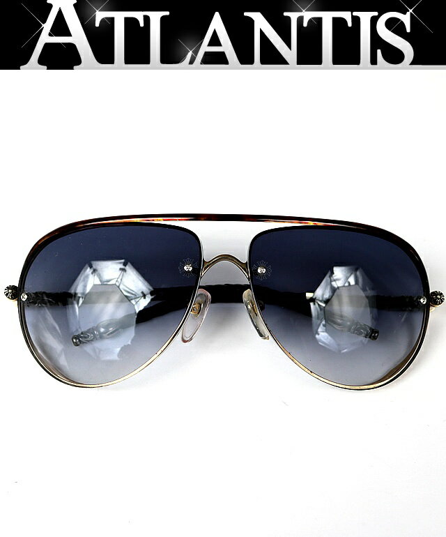 CHROME HEARTS 銀座店 クロムハーツ 【JEWEL BOX】 サングラス 眼鏡 アイウェア メンズ レザー SV925 黒系/べっ甲 102812