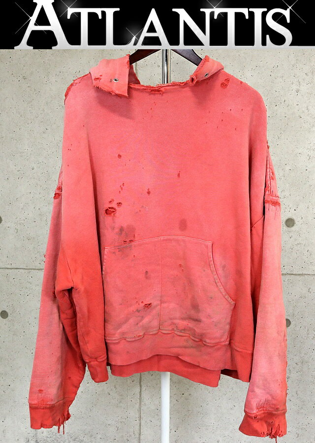 樂天商城 - READYMADE 銀座店 レディメイド ヴィンテージ加工 フーディ パーカー メンズ size:M オレンジ 102996