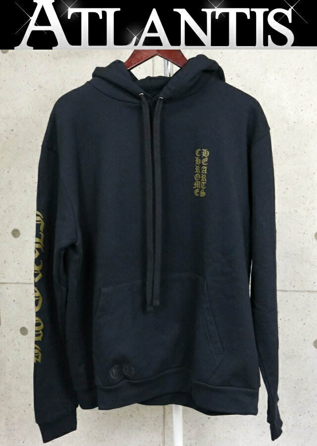 Hawaiian - CHROME HEARTS 銀座店 クロムハーツ 新品 オールドイングリッシュロゴ パーカー フーディ メンズ size:L 黒/オリーブ 103009