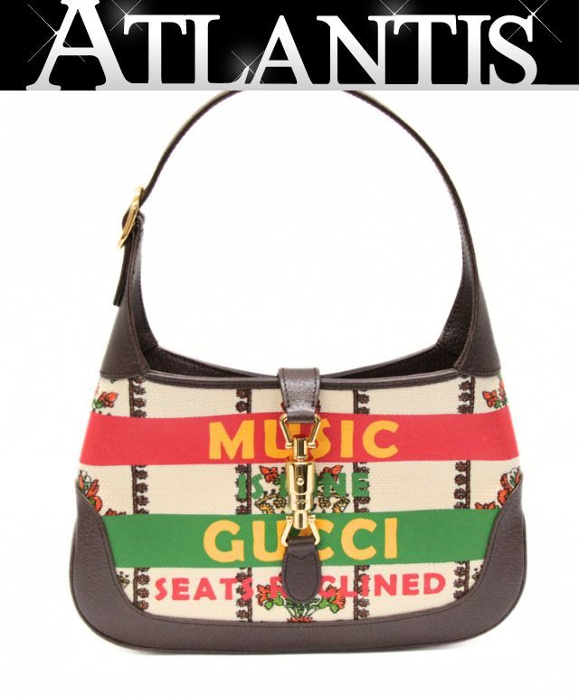 Rakuten - 美品 グッチ GUCCI ジャッキー 1961 MUSIC IS MINE 2WAY バッグ キャンバス×レザー 【74222】