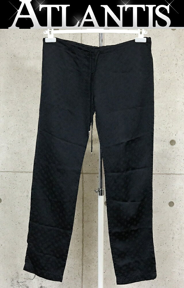 乐天商城 - CHROME HEARTS 銀座店 クロムハーツ 総柄 シルク パンツ メンズ size:S 黒 102584