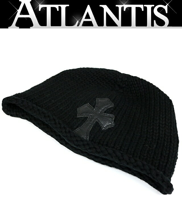 クロムハーツ Chrome Heartsビーニー ニット帽 未使用品 CHROME HEARTS（クロムハーツ） 帽子 BEANIE CASH クロスパッチ付き