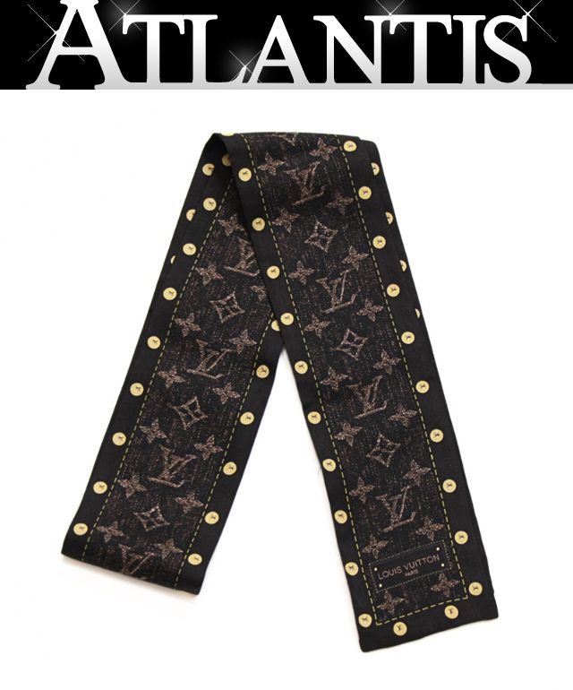 Rakuten - ルイヴィトン Louis Vuitton バンドー モノグラム スカーフ ブラウン シルク100％ 【74426】