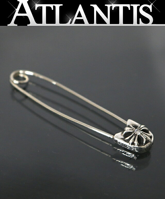 Rakuten - CHROME HEARTS 銀座店 クロムハーツ セーフティピン ラージ 1Pダイヤ チャーム ネックレス トップ メンズ シルバー SV925 103119