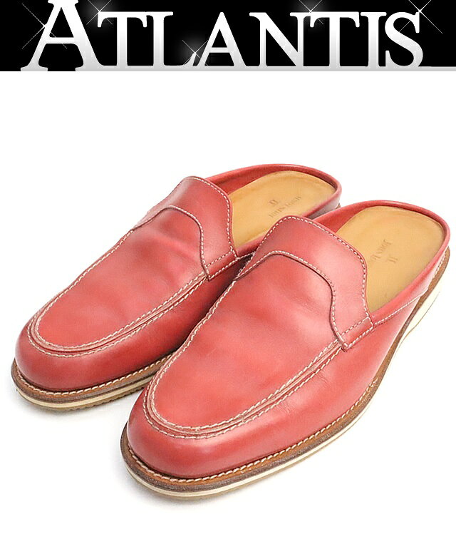 【広尾店】ジョンロブ JOHN LOBB BARBADOS ローファースリッポン 赤茶色 size:7 1/2E(約26cm) 【19067】