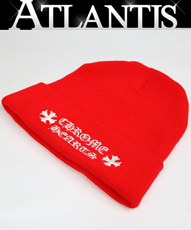 Rakuten - CHROME HEARTS 新宿店 クロムハーツ 新品 ACRYLIC WATCH CAP ロゴ刺繍 ビーニー ニットキャップ メンズ 赤 30808