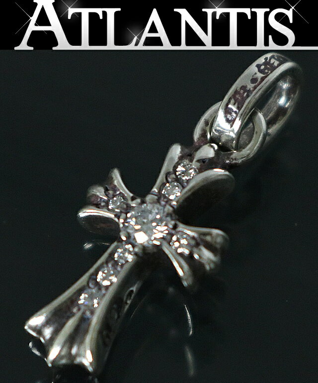 Rakuten - CHROME HEARTS 銀座店 新品 クロムハーツ インボイス付き ベイビーファットクロス パヴェダイヤ チャーム メンズ シルバー SV925 103293