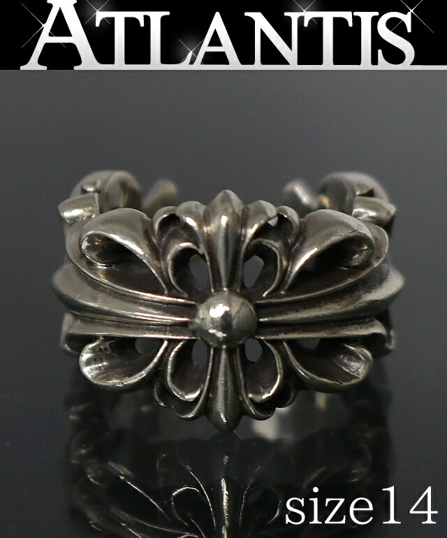 Rakuten - CHROME HEARTS 銀座店 クロムハーツ ダブルフローラルクロス リング 指輪 メンズ シルバー SV925 約14号 103260