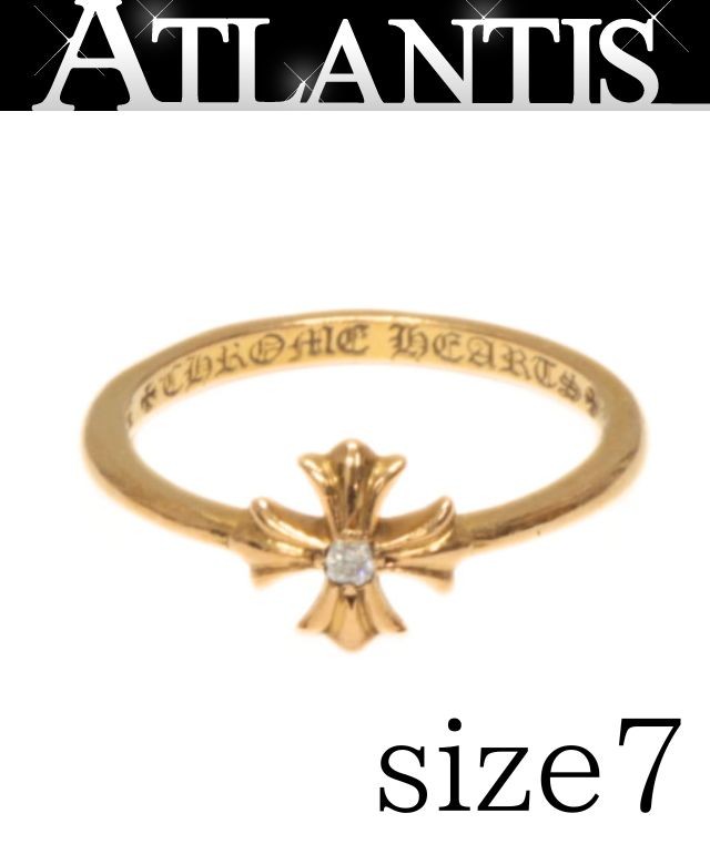 Rakuten - CHROME HEARTS 新宿店 クロムハーツ SALE 22K バブルガム CHプラス 1Pダイヤ リング 指輪 メンズ ゴールド 約7号 30687