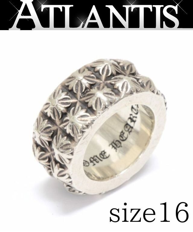 Rakuten - CHROME HEARTS 新宿店 クロムハーツ ビートパンク リング 2ロウ 指輪 メンズ シルバー SV925 約16号 30921