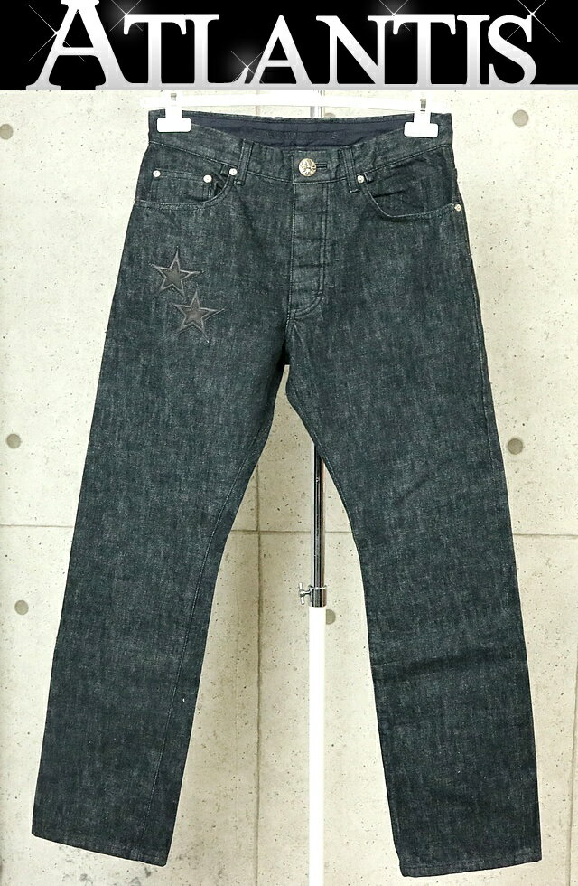 Rakuten - CHROME HEARTS 銀座店 クロムハーツ 未使用 5ポケット 現行型 スターパッチ デニムパンツ メンズ SV925 31インチ インディゴ 103368
