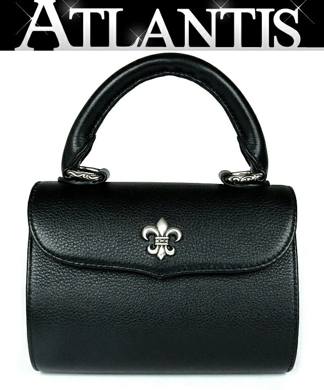 Rakuten - CHROME HEARTS 銀座店 クロムハーツ 美品 ADAMS ドッグアダムス BSフレア ハンドバッグ レザー SV925 黒 103374