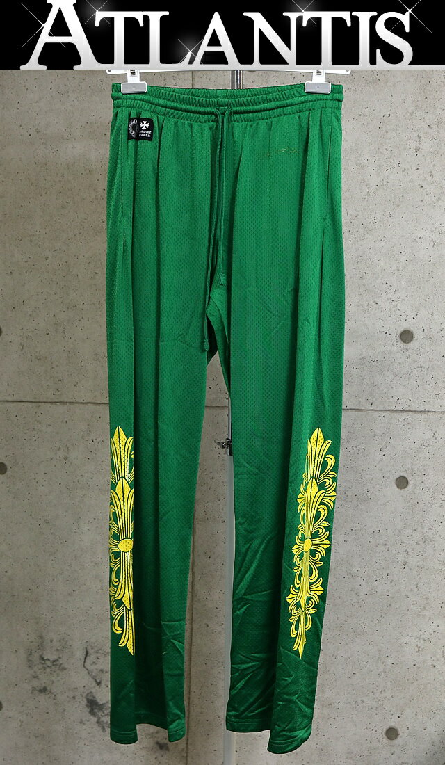 Rakuten - CHROME HEARTS 新宿店 クロムハーツ SALE MESH VARSITY PANTS CH メッシュ プリント ロングパンツ メンズ size:L 緑 30754