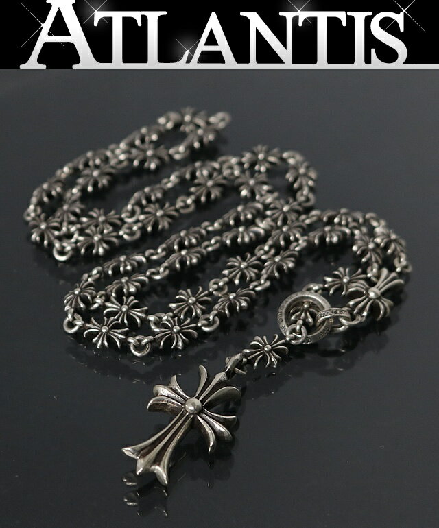 乐天商城 - CHROME HEARTS 銀座店 クロムハーツ タイニーファットクロス ECHプラス ロザリオ チョークチェーン ネックレス シルバー SV925 103247