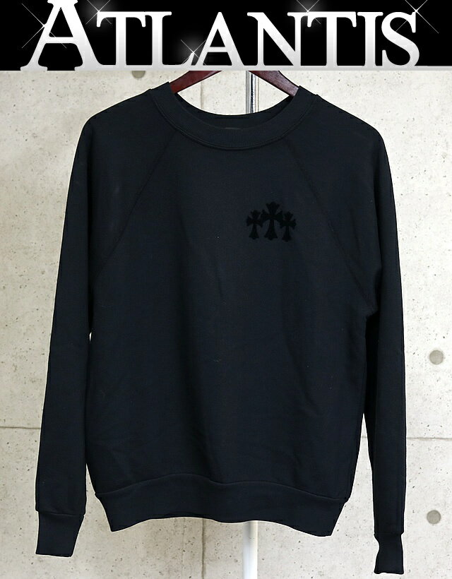 Rakuten - CHROME HEARTS 銀座店 クロムハーツ 新品 レディース 3セメタリークロス CHロゴ クルーネックス 長袖 size:M 黒 【30750】
