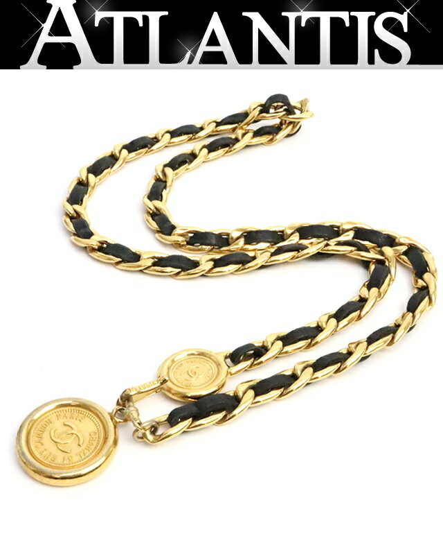 Rakuten - 【広尾店】 シャネル CHANEL ココマーク ヴィンテージ チェーンベルト レザー コールド 【19215】