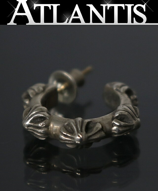 乐天商城 - CHROME HEARTS 新宿店 クロムハーツ クロスバンド フープ ピアス メンズ シルバー SV925 31063