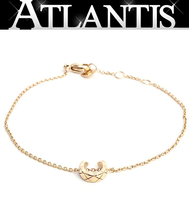 乐天商城 - 【広尾店】美品 シャネル CHANEL ココクラッシュコレクション ブレスレット 18Kベージュゴールド J12303 約2.24g 【19237】