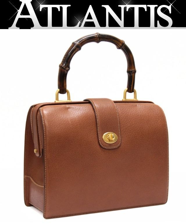 Rakuten - GUCCI グッチ ヴィンテージ バンブー ドクターズバッグ レザー ブラウン000 110 3061 【74864】