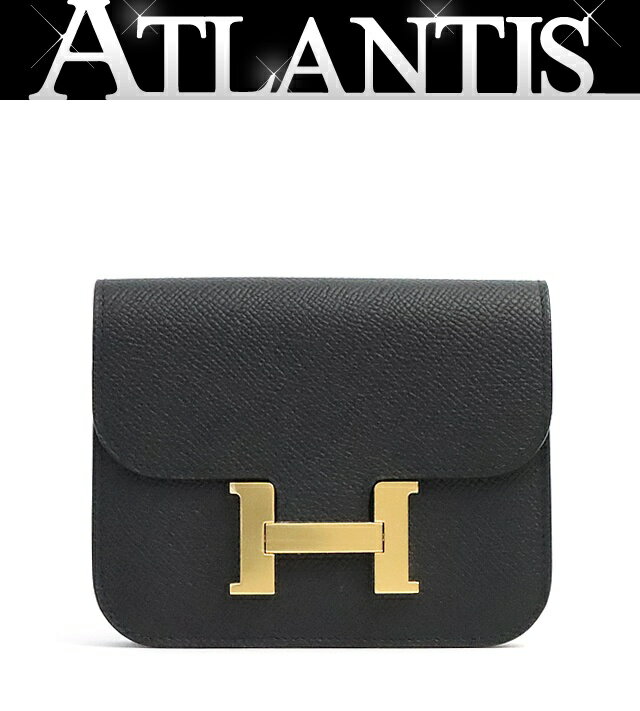 Rakuten - 【広尾店】未使用 エルメス HERMES コンスタンス スリム エプソン 黒 G金具 U刻印(2022年) 【19257】
