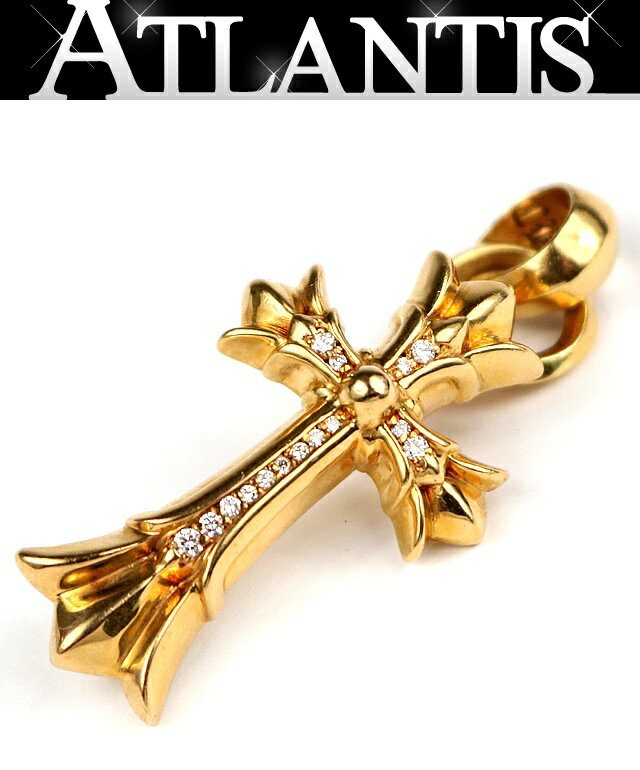 Rakuten - CHROME HEARTS 新宿店 クロムハーツ 22K ダブルCHクロス パヴェダイヤ ペンダント ウィズベイル メンズ ゴールド 31353