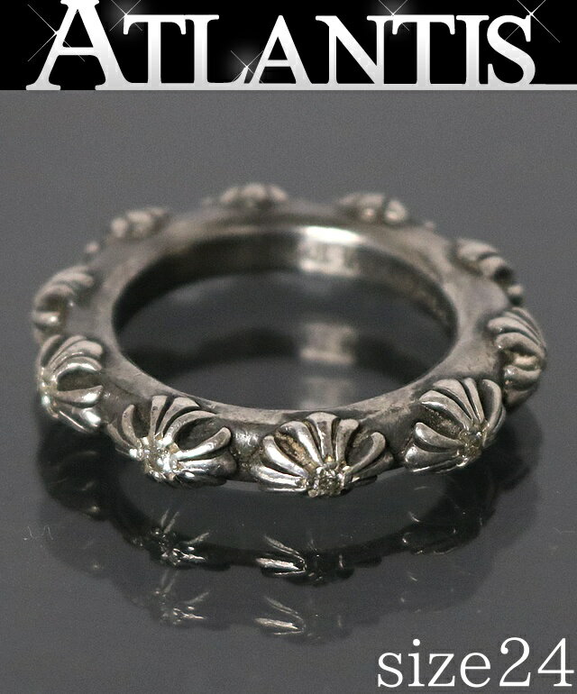 Rakuten - CHROME HEARTS 新宿店 クロムハーツ クロスバンド アフターダイヤ リング 指輪 メンズ シルバー SV925 約24号 31361