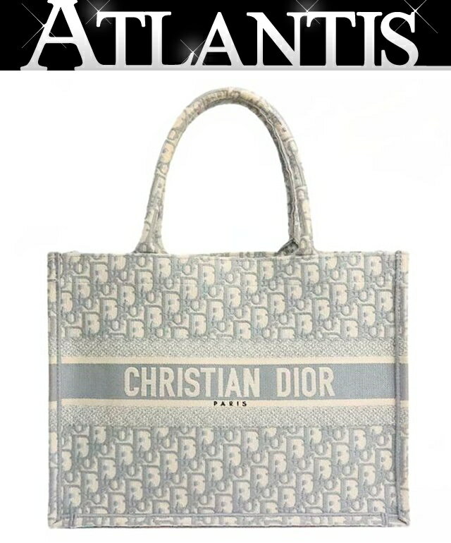 乐天商城 - 【広尾店】クリスチャンディオール Christian Dior トロッター ブックトート ミディアム ジャガード グレー 【19292】