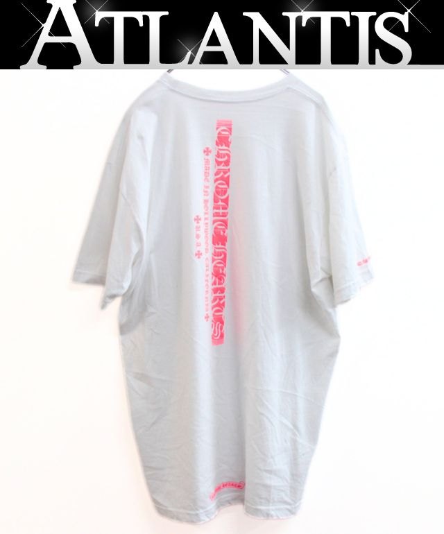 Rakuten - Chrome Hearts 新宿店 クロムハーツ ネオンピンク ストライプロゴ Tシャツ 半袖 メンズ size:XL 白×ピンク 30870