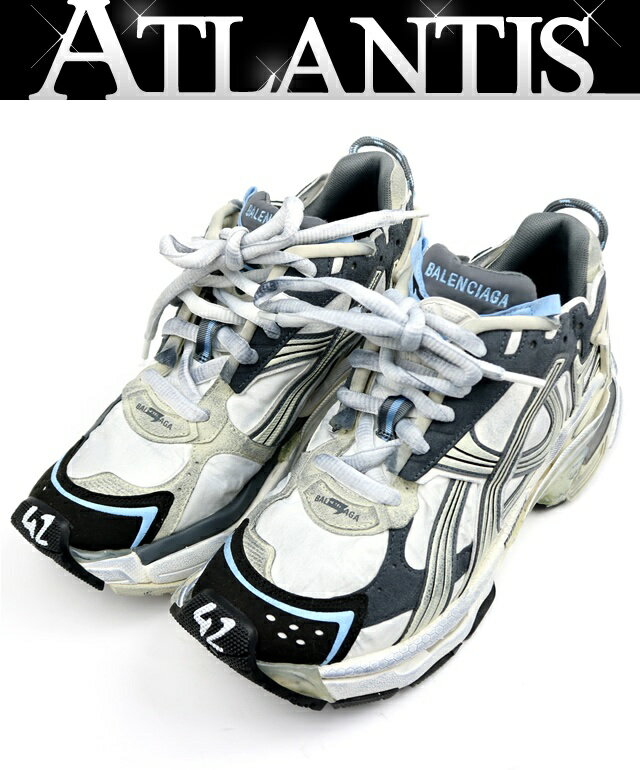 Rakuten - BALENCIAGA 銀座店 バレンシアガ RUNNER ランナー スニーカー メンズ size:42 白系 103513