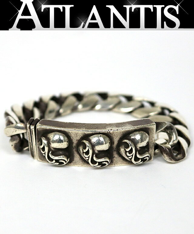 Rakuten - CHROME HEARTS 新宿店 クロムハーツ オールド 3ハート IDブレス ブレスレット 13リンク メンズ シルバー SV925 31201