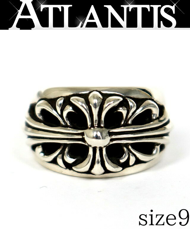 乐天商城 - CHROME HEARTS 銀座店 クロムハーツ フローラルクロス リング 指輪 メンズ シルバー SV925 約9号 103557