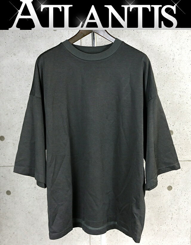 乐天商城 - FEAR OF GOD 銀座店 フィア オブ ゴッド ドロップショルダー ルーズTシャツ 半袖 メンズ size:L カーキ 103524