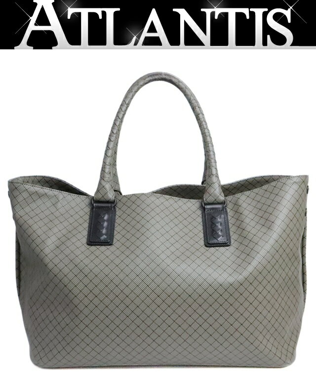 乐天商城 - 【広尾店】ボッテガヴェネタ BOTTEGA VENETA マルコポーロ トートバッグ PVC モスグレイ 【19367】