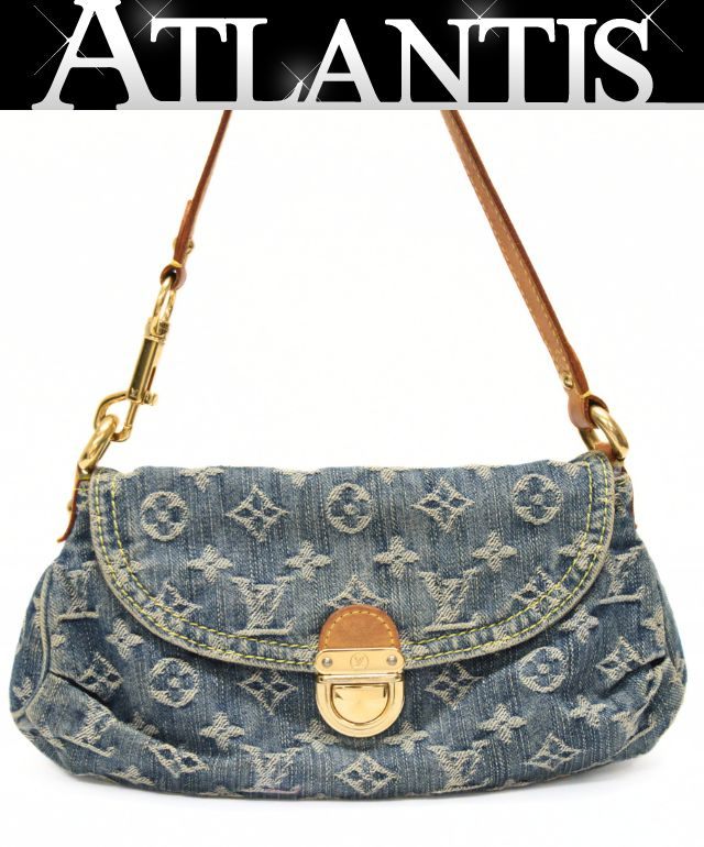 乐天商城 - ルイヴィトン Louis Vuitton ミニプリーティ ハンドバッグ モノグラムデニム M95050 【75044】