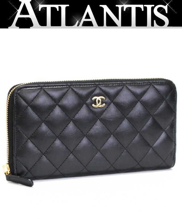 楽天市場】chanel ラウンドファスナー 長財布 黒の通販