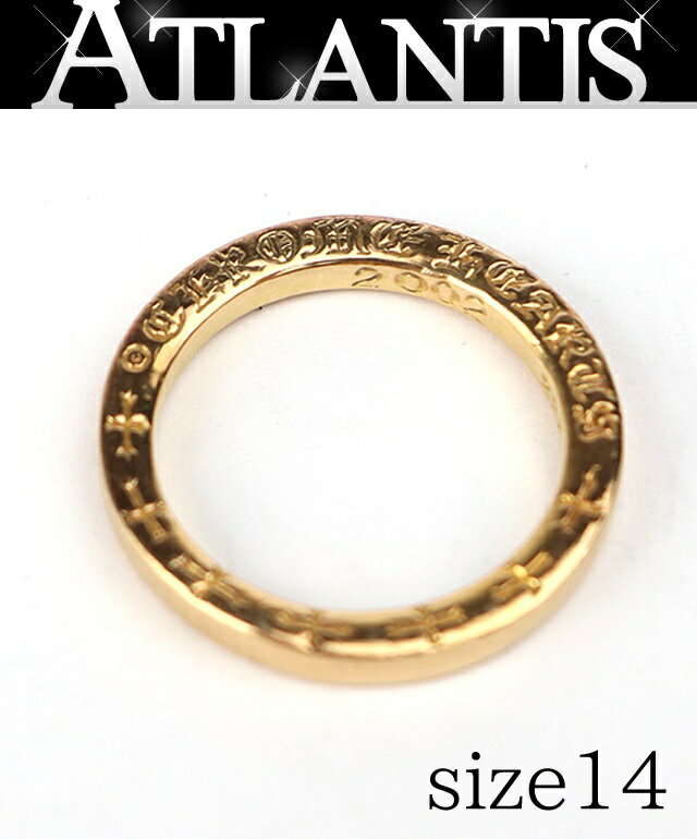 乐天商城 - CHROME HEARTS 銀座店 クロムハーツ 22K NTFL リング 指輪 メンズ ゴールド 約14号 103590